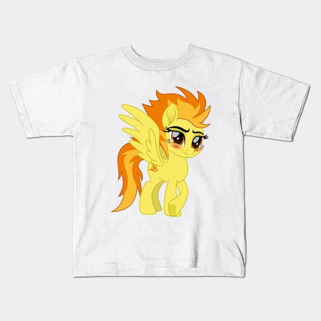 Blushing Spitfire Kids T-Shirt by CloudyGlow